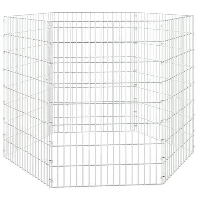 vidaXL Free Range Animal Enclosure 6-Panel 54x80 cm Galvanised Iron