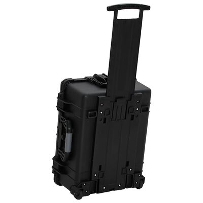 vidaXL Wheeled Flight Case Black 58x45x27 cm PP