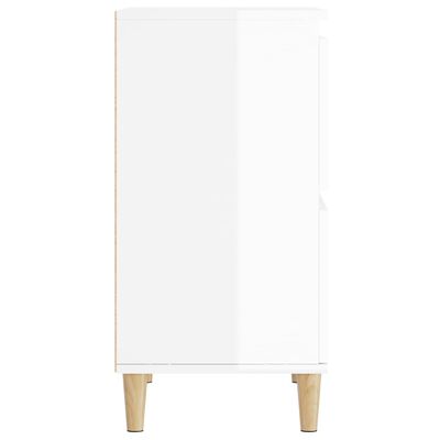 vidaXL Sideboards 2 pcs High Gloss White 60x35x70 cm Engineered Wood