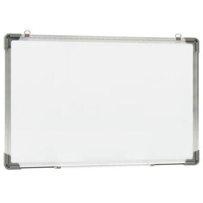 vidaXL Magnetic Dry-erase Whiteboard White 50x35 cm Steel