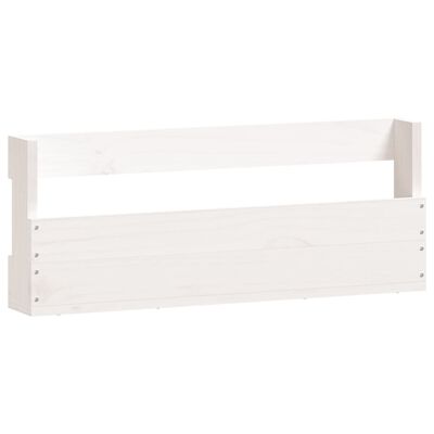 vidaXL Wall-mounted Shoe Racks 2 pcs White 59x9x23 cm Solid Wood Pine