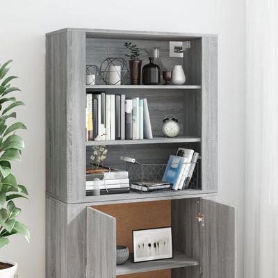 vidaXL Highboard Grey Sonoma Engineered Wood