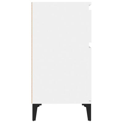 vidaXL Bedside Cabinets 2 pcs High Gloss White 40x35x70 cm