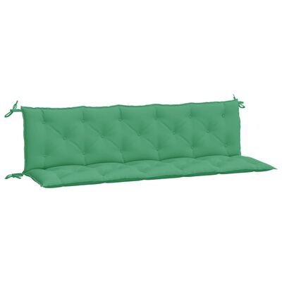 vidaXL Garden Bench Cushion Green 180x(50+50)x7cm Oxford Fabric