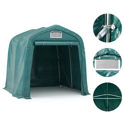 vidaXL Garage Tent PVC 1.6x2.4 m Green