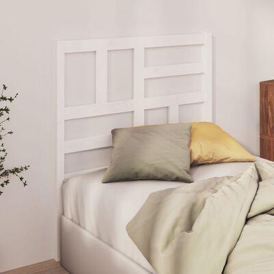 vidaXL Bed Headboard White 96x4x104 cm Solid Wood Pine