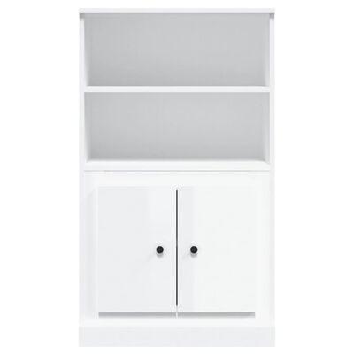 vidaXL Highboard High Gloss White 60x35.5x103.5 cm Engineered Wood