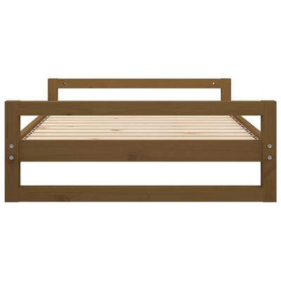 vidaXL Dog Bed Honey Brown 105.5x75.5x28 cm Solid Pine Wood