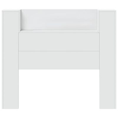 vidaXL Headboard Cabinet with LED White 120x16.5x103.5 cm