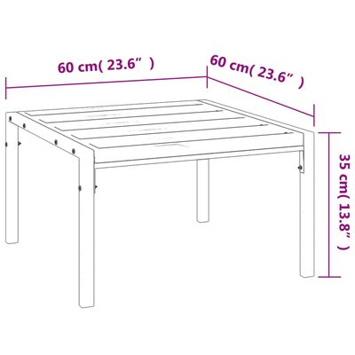 vidaXL 7 Piece Garden Lounge Set with Grey Cushions Steel