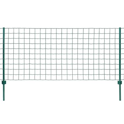 vidaXL Euro Fence Steel 20x0.8 m Green