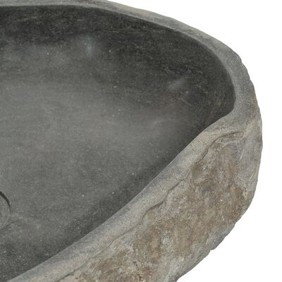 vidaXL Basin River Stone Oval (45-53)x(34-41) cm