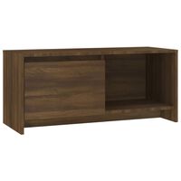 vidaXL TV Cabinet Brown Oak 90x35x40 cm Engineered Wood