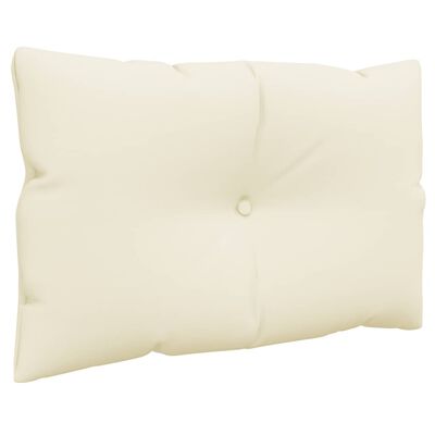 vidaXL Pallet Cushions 2 pcs Cream Fabric