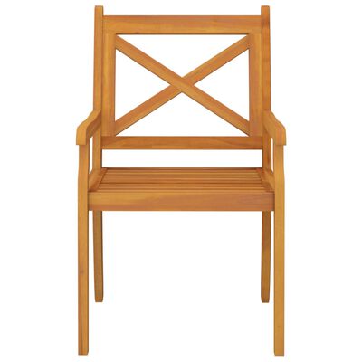 vidaXL Outdoor Dining Chairs 4 pcs Solid Wood Acacia