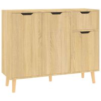 vidaXL Sideboard Sonoma Oak 90x30x72 cm Engineered Wood