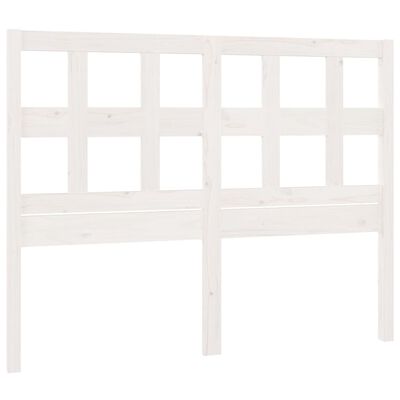 vidaXL Bed Headboard White 185.5x4x100 cm Solid Wood Pine