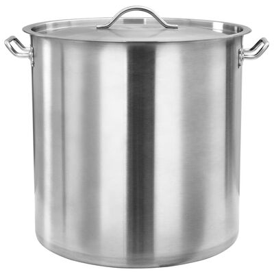 vidaXL Stock Pot 98 L 50x50 cm Stainless Steel