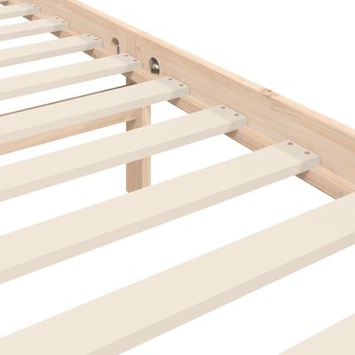 vidaXL Bed Frame without Mattress Single Solid Wood Pine