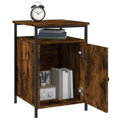 vidaXL Bedside Cabinets 2 pcs Smoked Oak 40x42x60 cm Engineered Wood