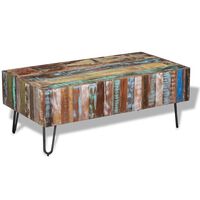 vidaXL Coffee Table Solid Reclaimed Wood 100x50x38 cm