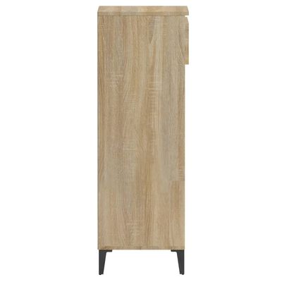 vidaXL Shoe Rack Sonoma Oak 40x36x105 cm Engineered Wood