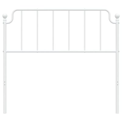 vidaXL Metal Headboard White 107 cm