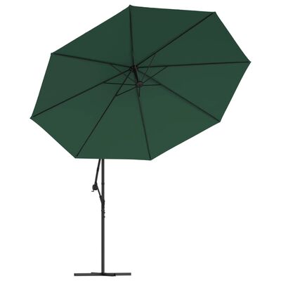 vidaXL Cantilever Garden Parasol 3.5 m Green