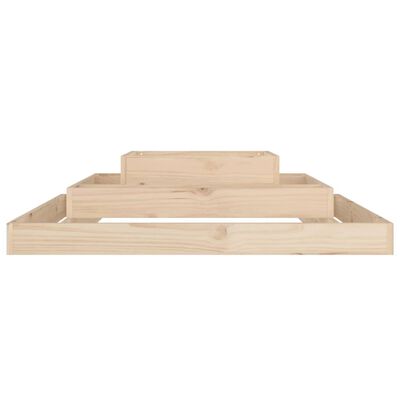 vidaXL Planter 110x110x27 cm Solid Wood Pine