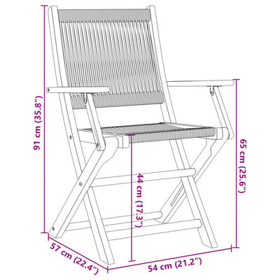 vidaXL 3 Piece Bistro Set Grey Polypropylene and Solid Wood