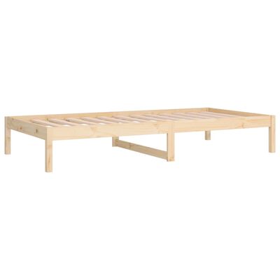 vidaXL Day Bed without Mattress 90x190 cm Single Single Solid Wood Pine