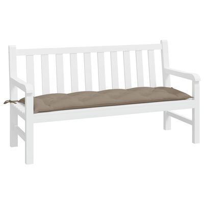 vidaXL Garden Bench Cushion Taupe 150x50x7 cm Oxford Fabric