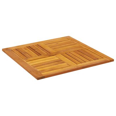 vidaXL Table Top 70x70x2 cm Square Solid Wood Acacia