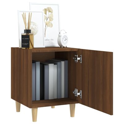 vidaXL Bedside Cabinet Brown Oak Engineered Wood