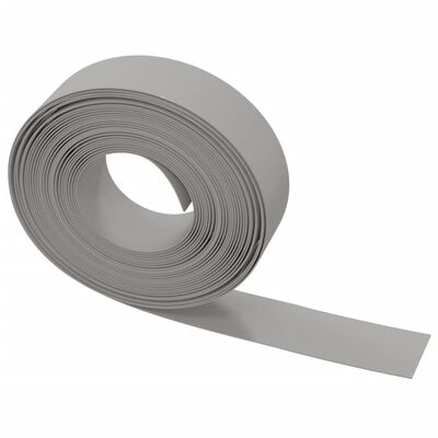 vidaXL Garden Edging Grey 10 m 15 cm Polyethylene