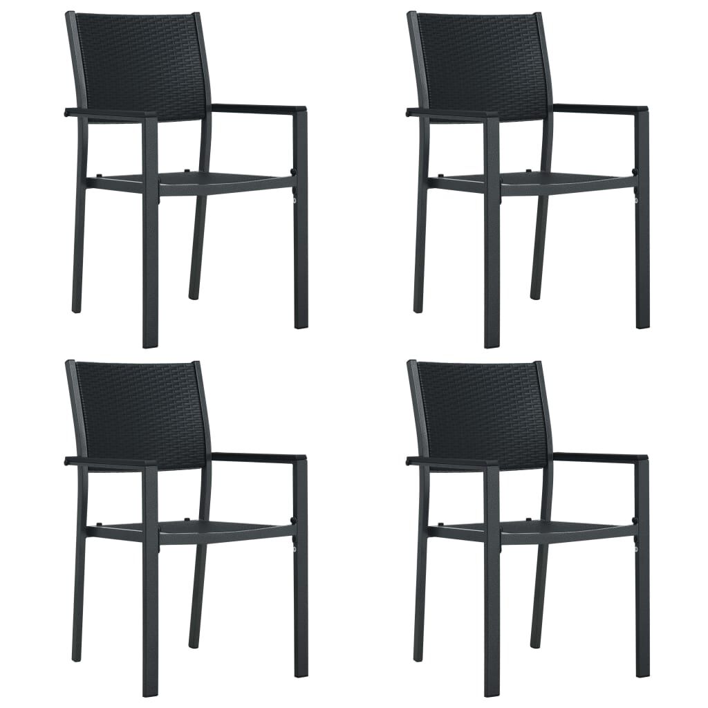 4 plastic garden chairs