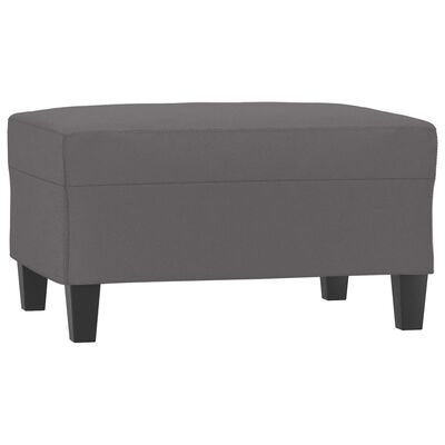 vidaXL Footstool Grey 70x55x41 cm Faux Leather