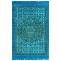 vidaXL Kilim Rug Cotton 120x180 cm with Pattern Turquoise