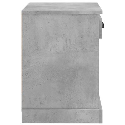 vidaXL Bedside Cabinets 2 pcs Concrete Grey 43x36x50 cm