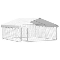 vidaXL Outdoor Dog Kennel with Roof 300x300x150 cm