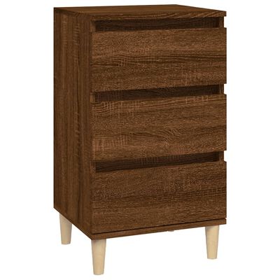 vidaXL Bedside Cabinet Brown Oak 40x35x70 cm Engineered Wood