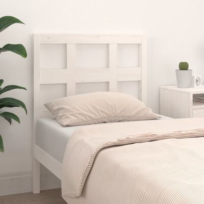 vidaXL Bed Headboard White 95.5x4x100 cm Solid Wood Pine