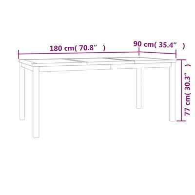 vidaXL 4 Piece Garden Dining Set Solid Wood Teak