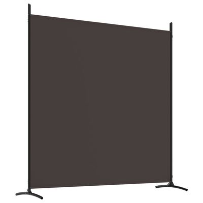 vidaXL 4-Panel Room Divider Brown 698x180 cm Fabric