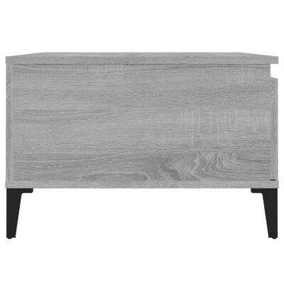 vidaXL Coffee Table Grey Sonoma 55x55x36.5 cm Engineered Wood