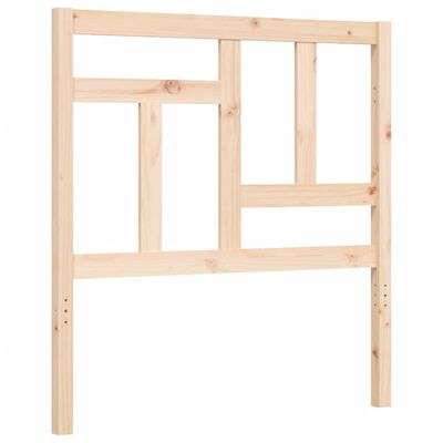 vidaXL Bed Frame with Headboard Single Solid Wood