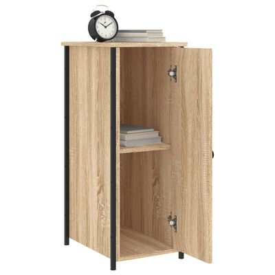 vidaXL Bedside Cabinets 2 pcs Sonoma Oak 32x42x80 cm Engineered Wood