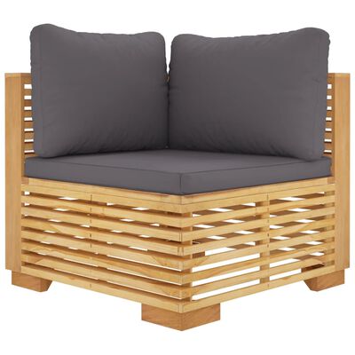 vidaXL 8 Piece Garden Lounge Set with Cushions Solid Teak Wood