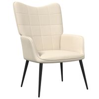 vidaXL Relaxing Chair Cream Fabric