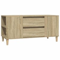 vidaXL TV Cabinet Sonoma Oak 102x44.5x50 cm Engineered Wood